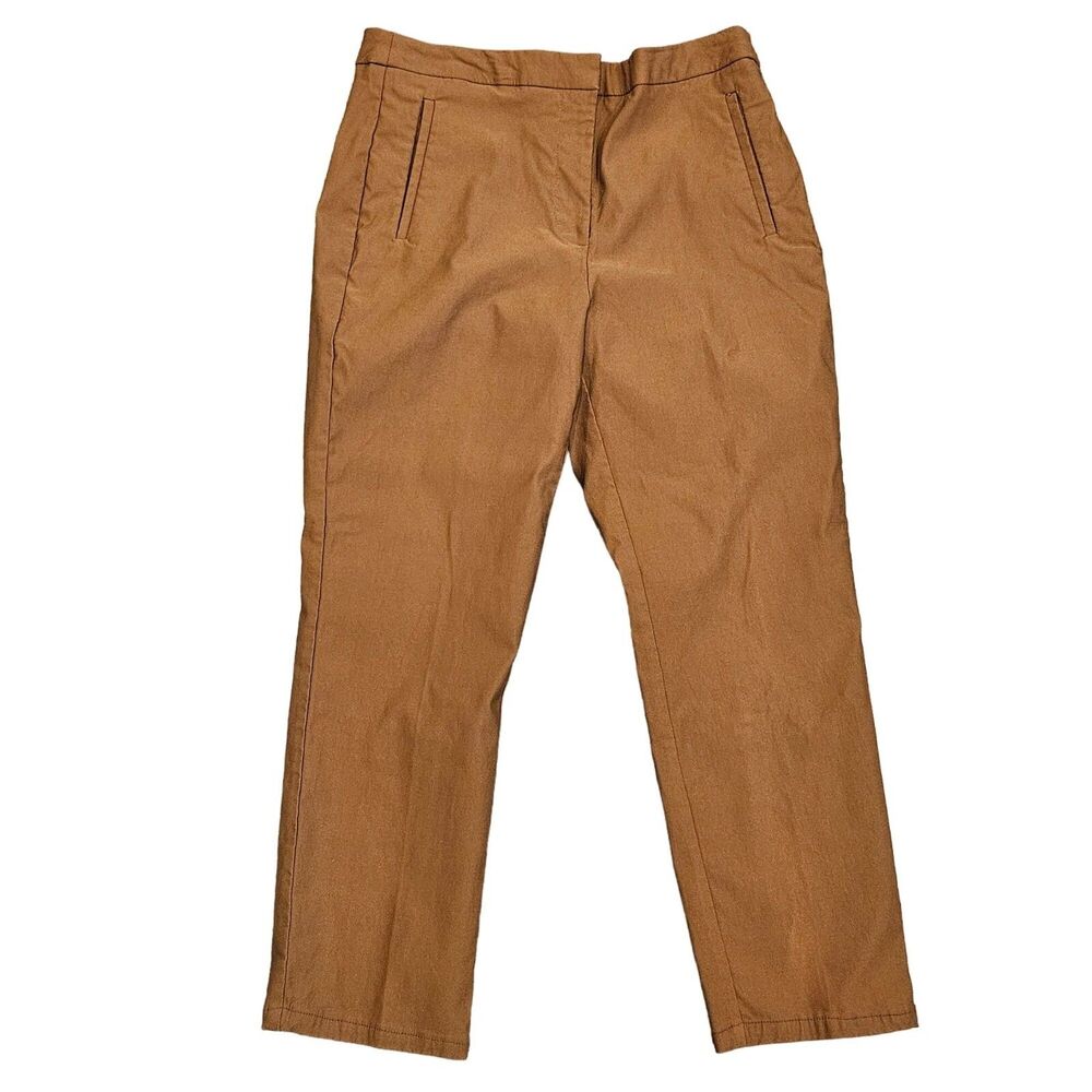 Worthington Women's Slim Leg Brown Slacks Pants Size 8 Rayon Blend